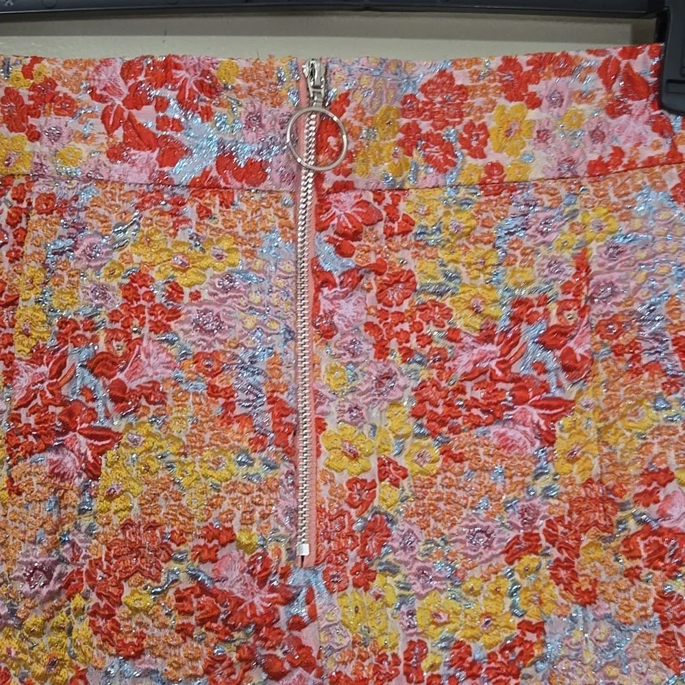 Lulus Multicolor Floral Midi Skirt Size XL - Picture 5 of 7